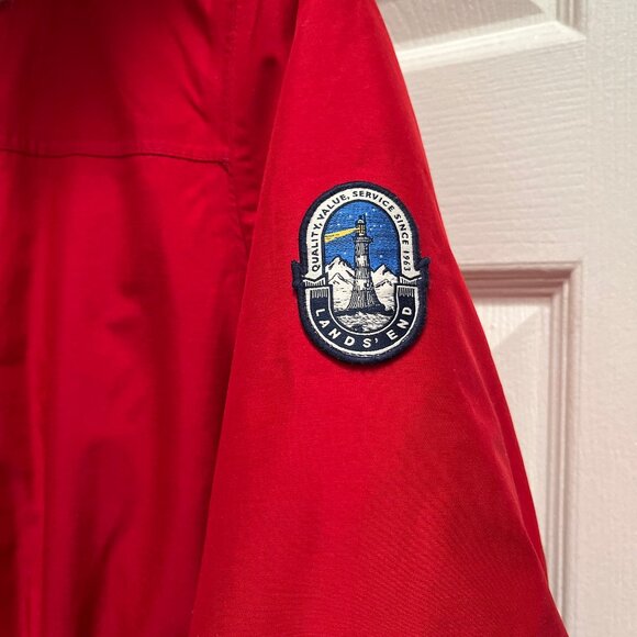 LAND'S END - Down Parka - Red - Small - Picture 6 of 8